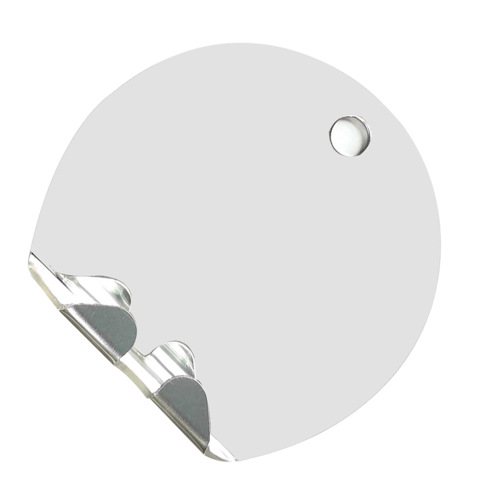 Shaving Mirror Suction - Okrągłe srebrne lustro łazienkowe, niezgniotne, przenośne,