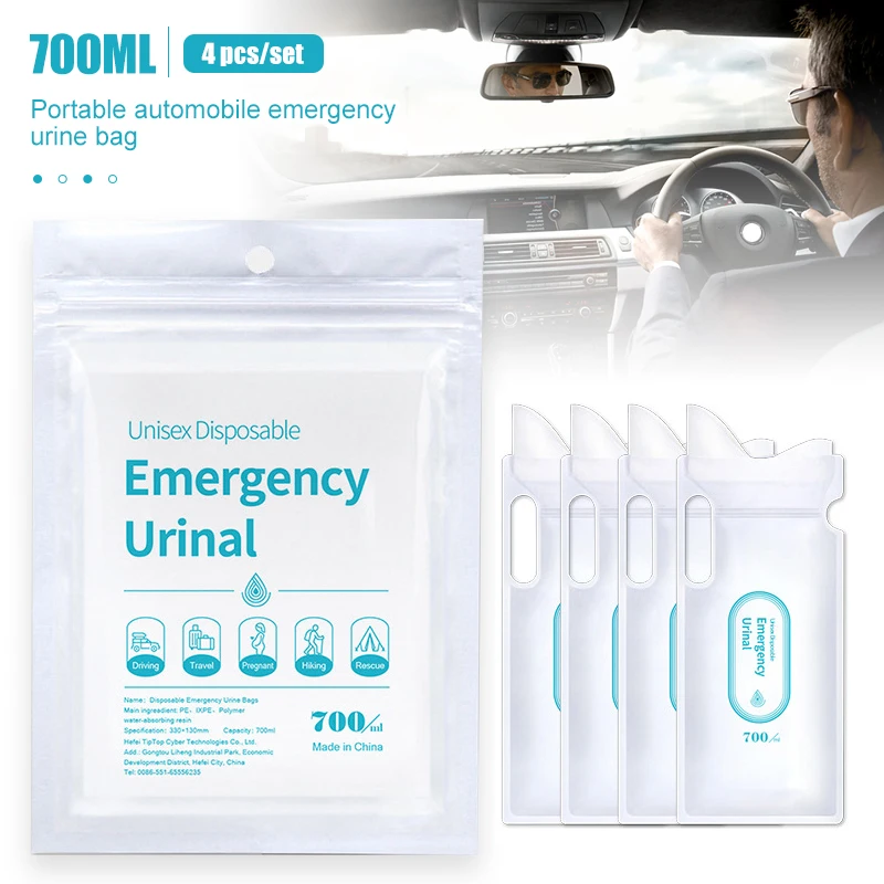 Home Bathroom Urinal - 4 szt. 700ml worek na mocz
