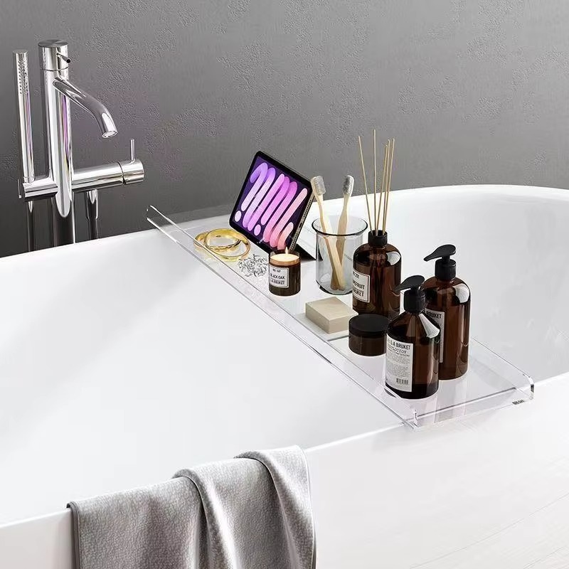 Bath Caddy Tray - Akrylowy uchwyt na wannę z uchwytem