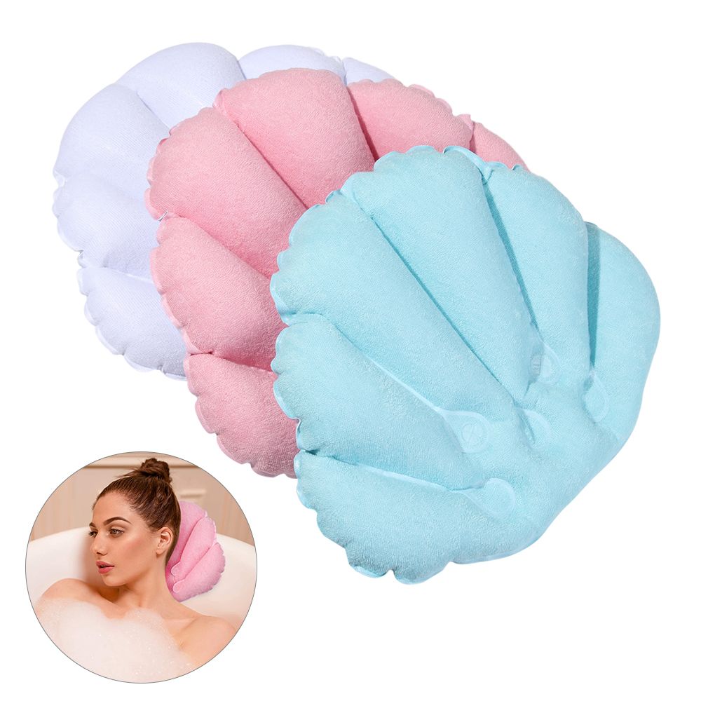 Bathtub Pillow Inflatable - Poduszka do kąpieli z przyssawkami, dmuchana,