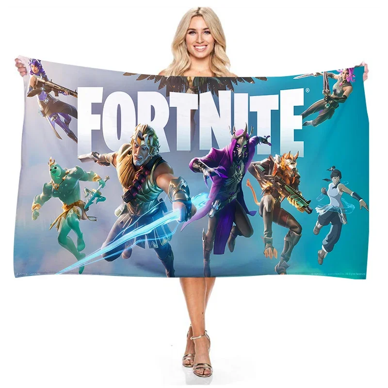 Home Bathroom Model - Ręcznik plażowy Fortnite Gra Fortnite Nocna