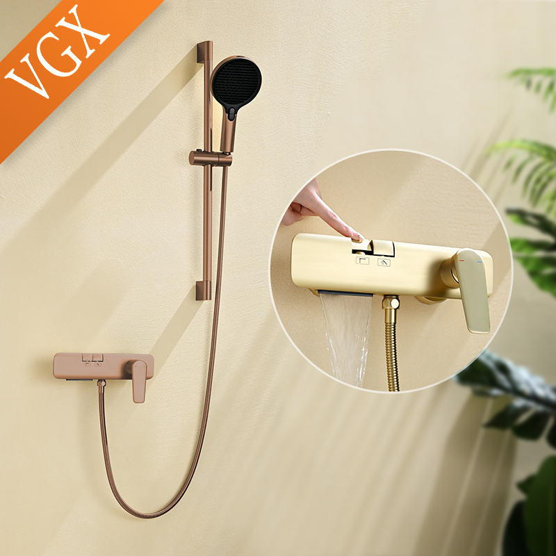 Home Bathroom Faucets - Prosty zestaw prysznicowy VGX z podnoszoną