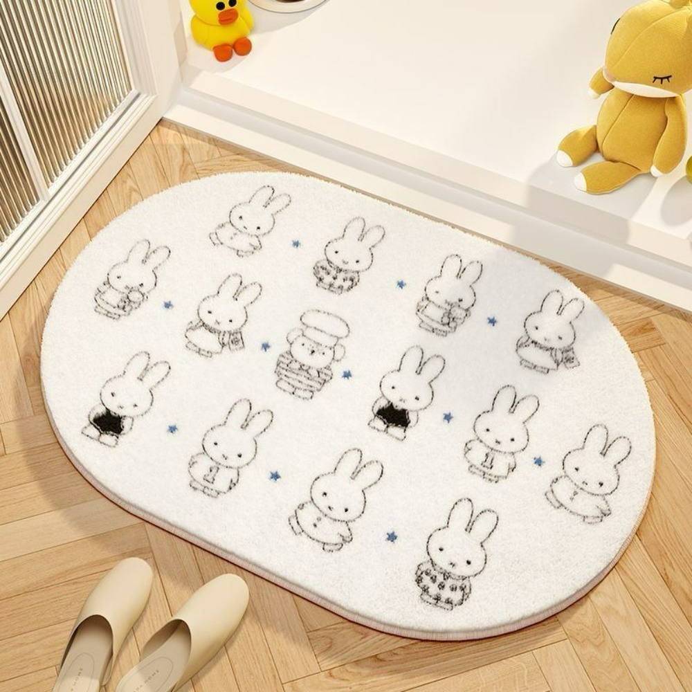 Home Bathroom Model - Mata podłogowa z motywem Miffy, miękka