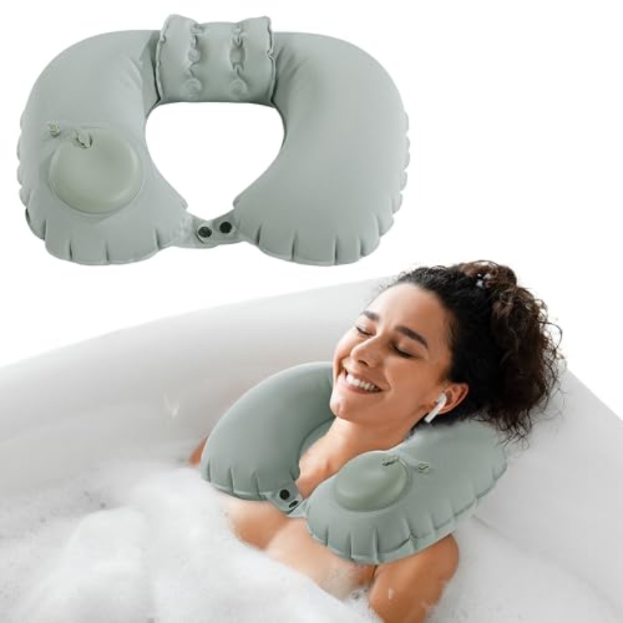 Bathtub Pillow Inflatable - Nadmuchiwane poduszki pod szyję do wanny