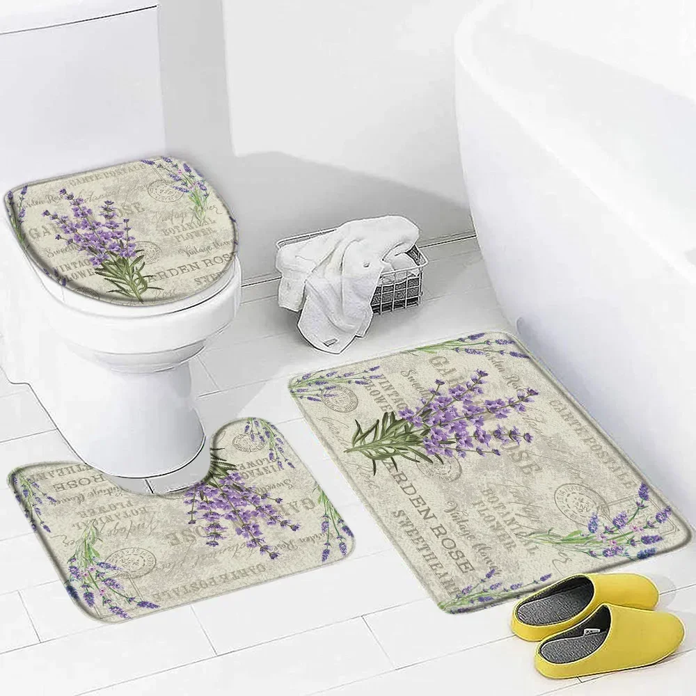 Zara Home Bathroom Rug - Fioletowy lawendowy zestaw dywaników do kąpieli