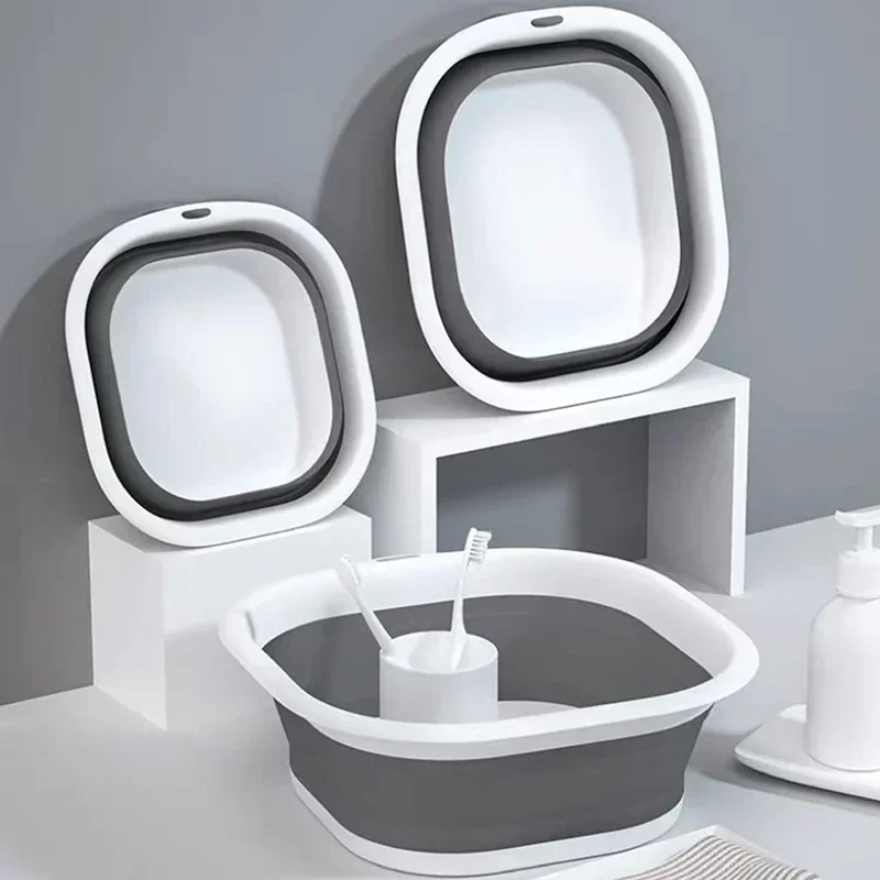 Home Bathroom Wash Basin - Plastikowa składana miska do prania, przenośna