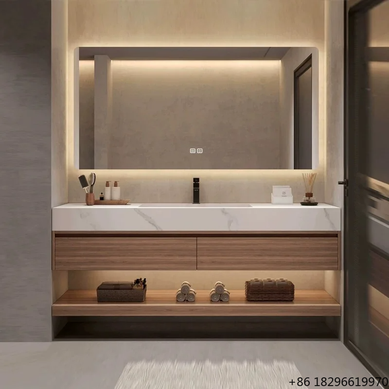 Home Bathroom Cabinets - Nowoczesny inteligentny zestaw szafek łazienkowych z