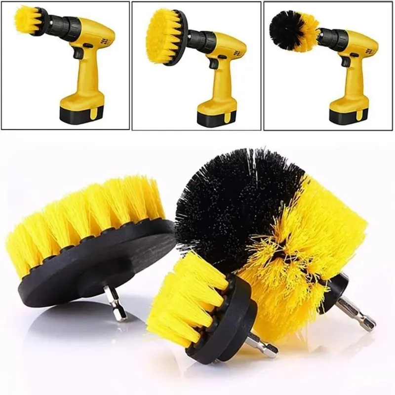 Home Bathroom Cleaning Machine - Zestaw szczotek do wiertarki 3 szt./zestaw,