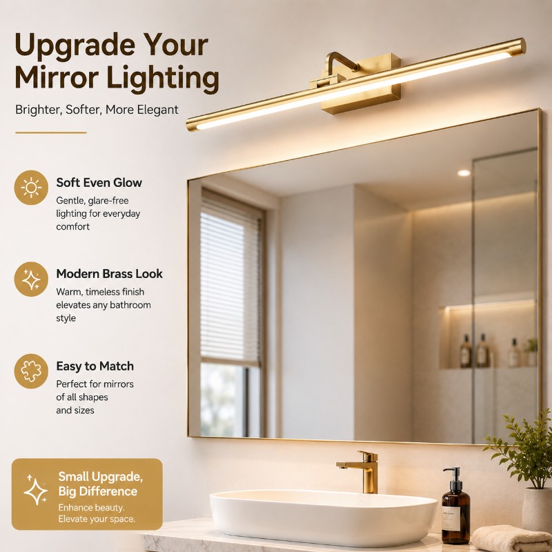 Home Bathroom Cabinets - Lampa LED do toaletki w stylu
