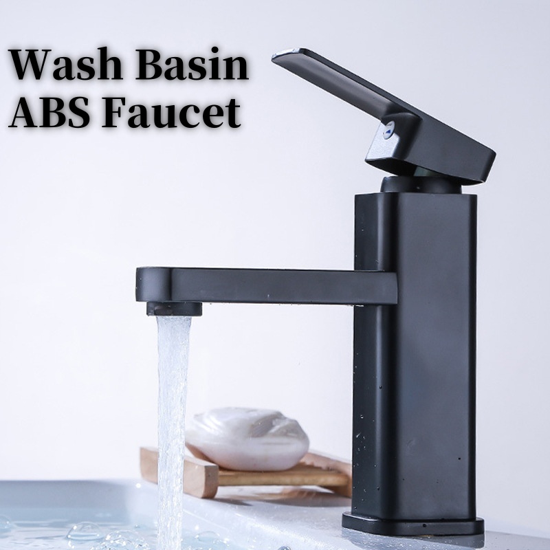 Home Bathroom Wash Basin - Umywalka wodospadowa ABS Kran Czarny Gorący