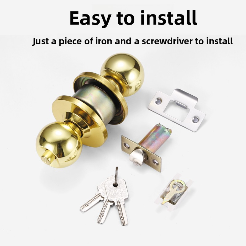 Home Bathroom Hardware - Uniwersalny, nierdzewny, sferyczny zamek do drzwi
