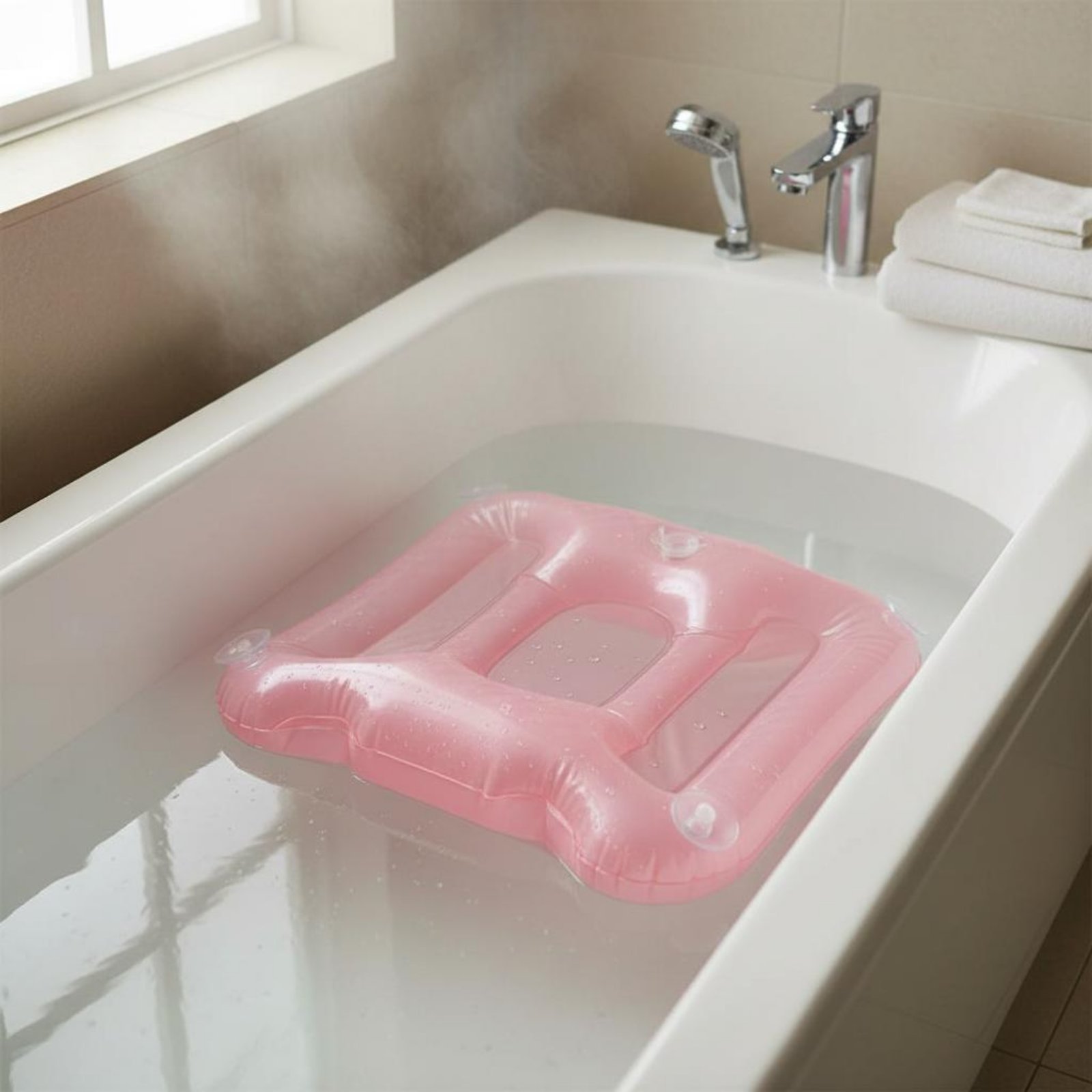 Bathtub Pillow Inflatable - Poduszka do wanny z połyskiem, dmuchana