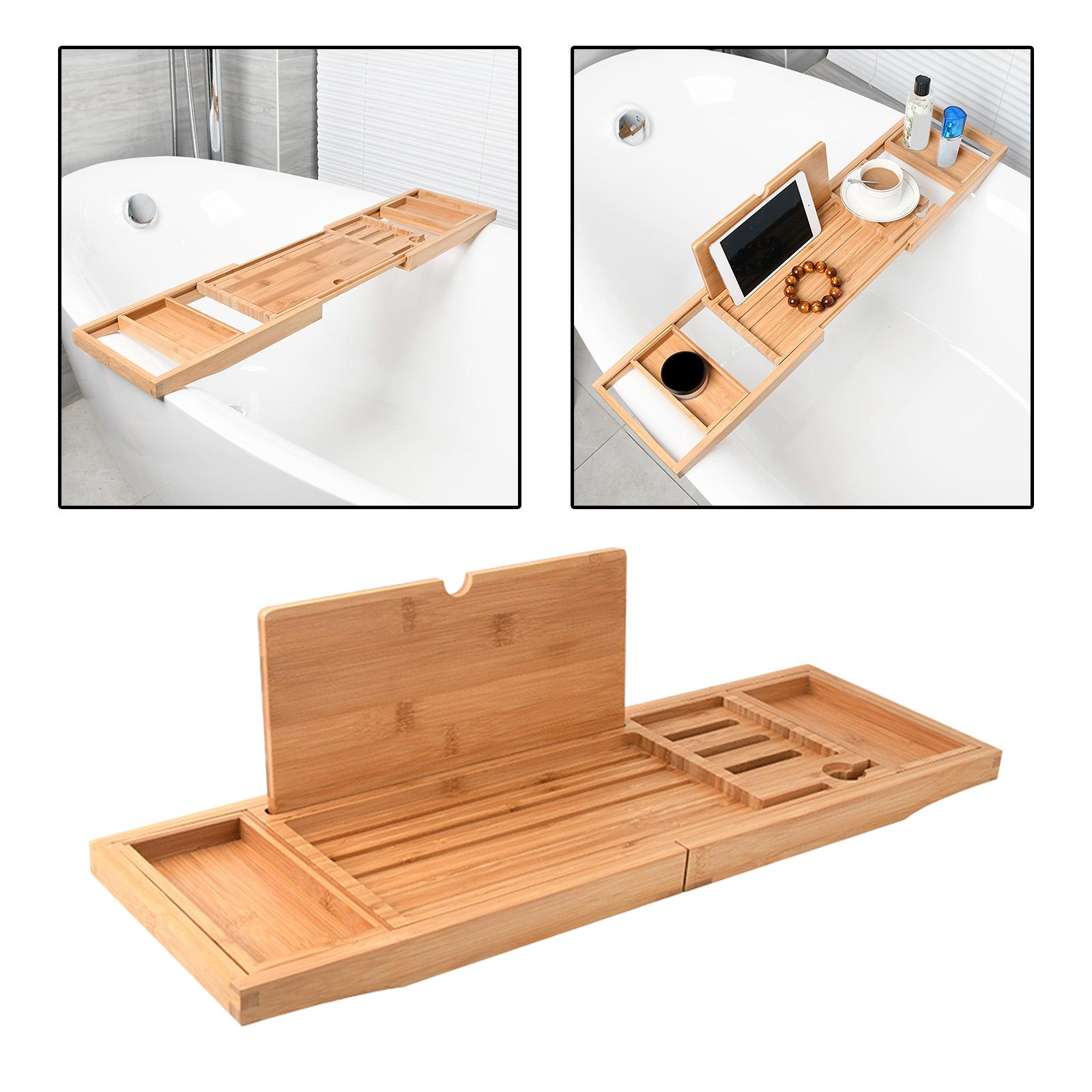 Bath Caddy Tray - Bambusowa tacka do wanny z regulowaną