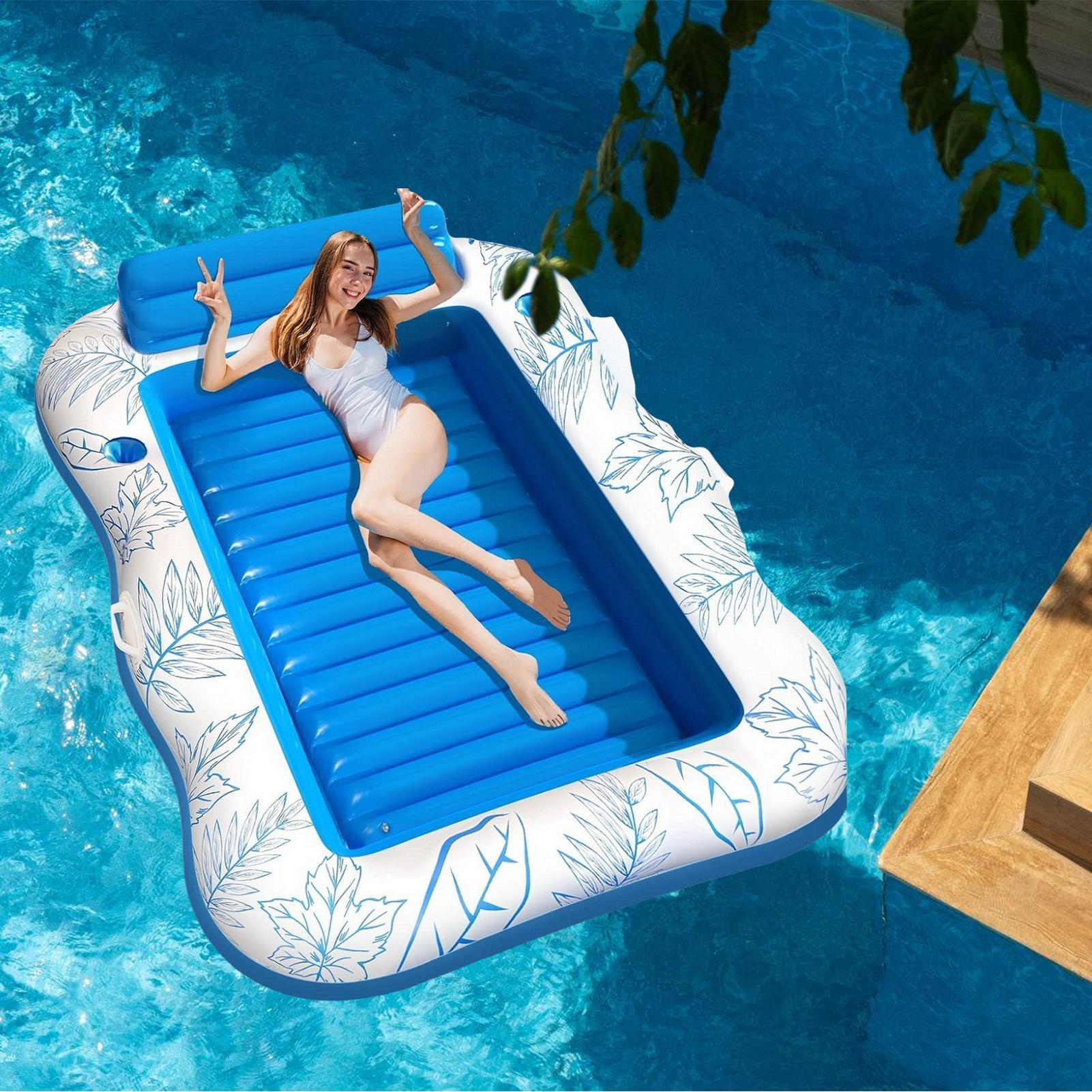 Nadmuchiwana mata do opalania, – Bathtub Pillow Inflatable recenzja i cena