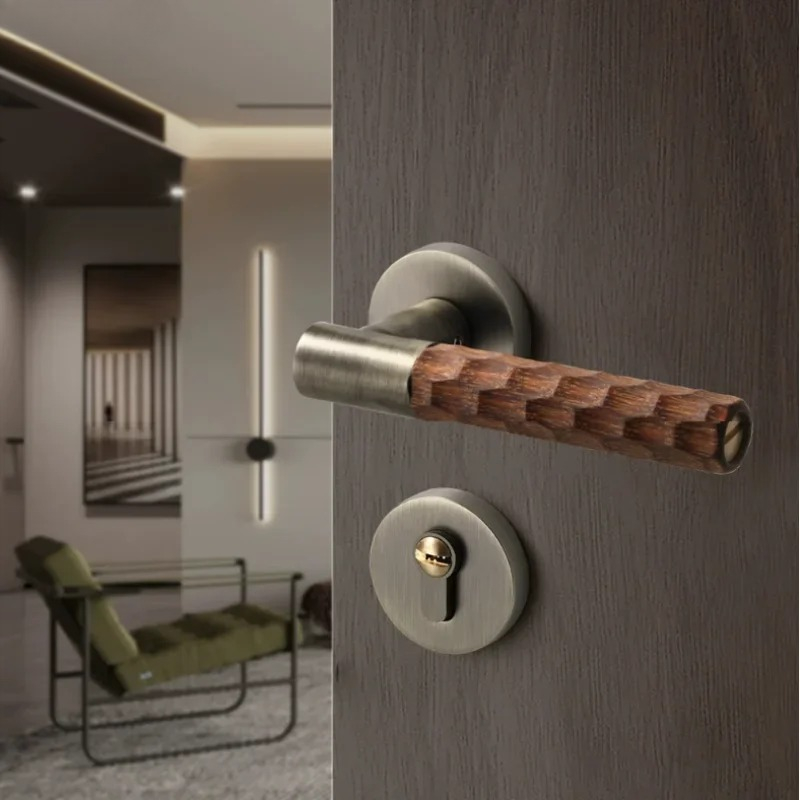 Drewniana klamka do drzwi, cic – Home Bathroom Hardware recenzja i cena