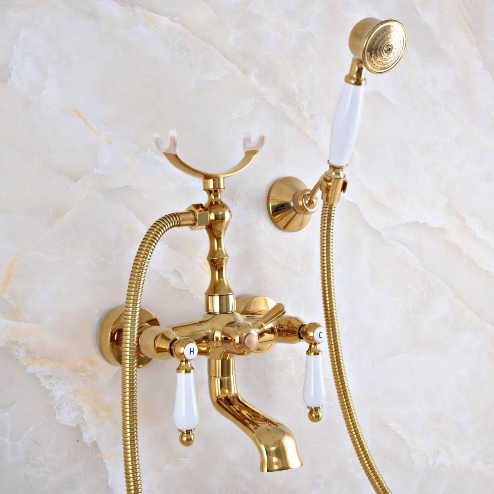 Baterie wannowe złote mosiężne – Home Bathroom Faucets recenzja i cena