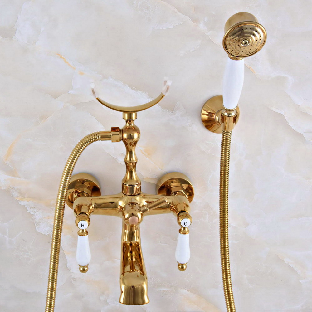 Baterie wannowe złote mosiężne – Home Bathroom Faucets recenzja i cena