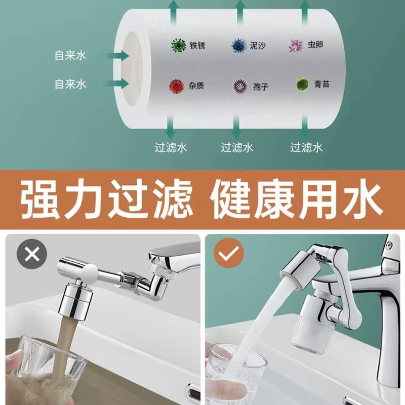 Nowy czarny 1440 °   Obrotowy  – Home Bathroom Faucets recenzja i cena