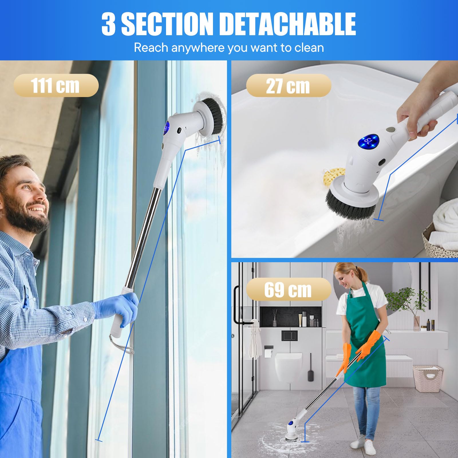 Elektryczna szczotka czyszcząc – Home Bathroom Cleaning Machine recenzja i cena