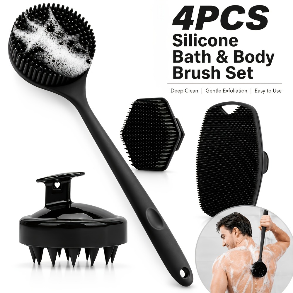 Zestaw 4 szt. silikonowych szc – Home Bathroom Cleaning Machine recenzja i cena