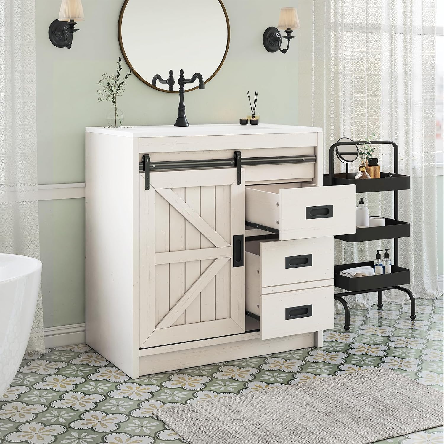 Duża szafka łazienkowa w stylu – Home Bathroom Cabinets recenzja i cena