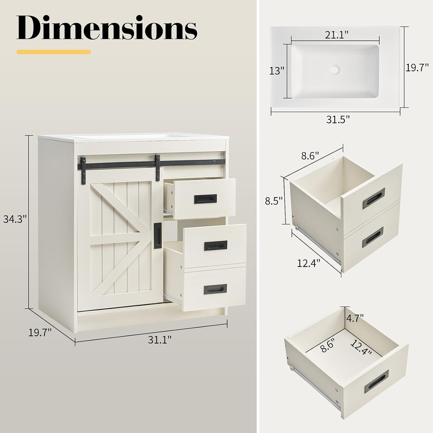 Duża szafka łazienkowa w stylu – Home Bathroom Cabinets recenzja i cena