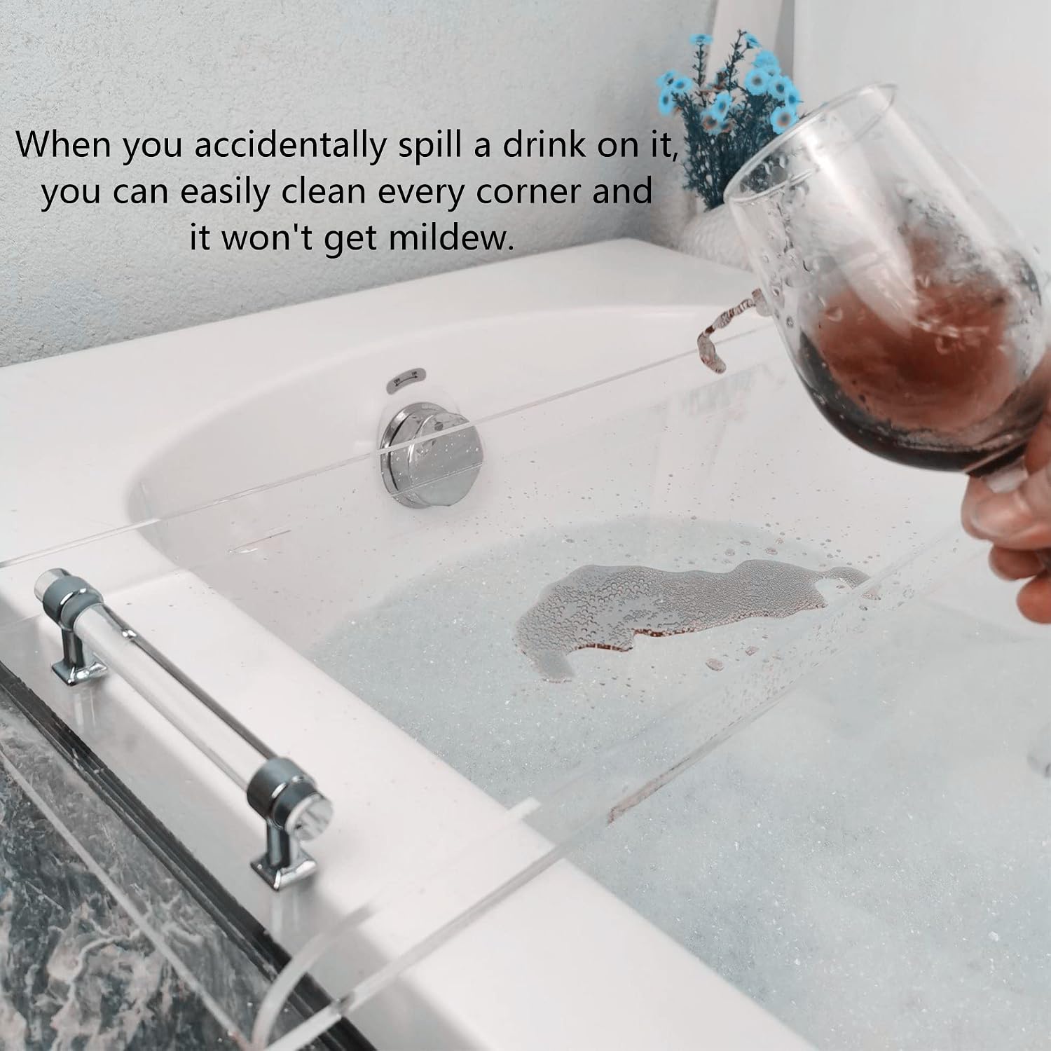 Przezroczysta półka do wanny 4 – Bath Caddy Tray recenzja i cena
