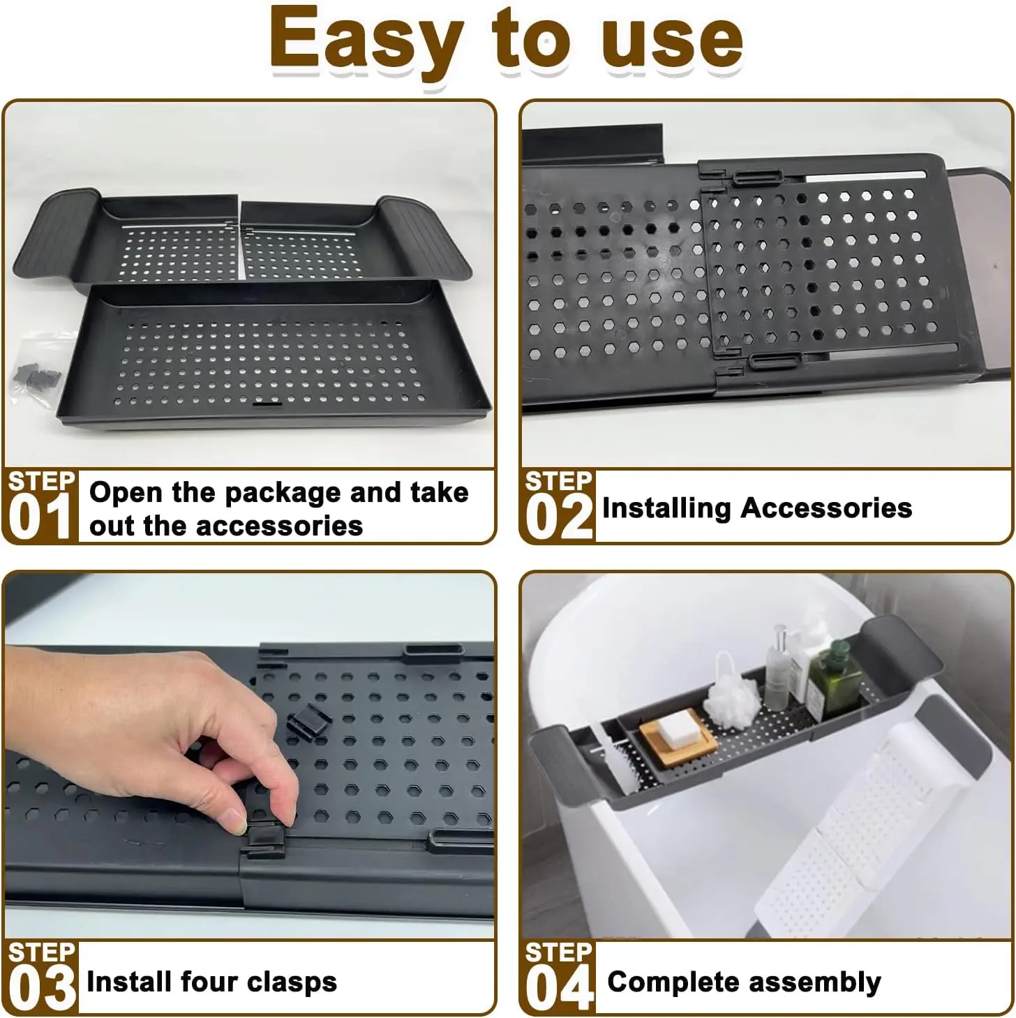 Rozkładana półka do wanny z od – Bath Caddy Tray recenzja i cena