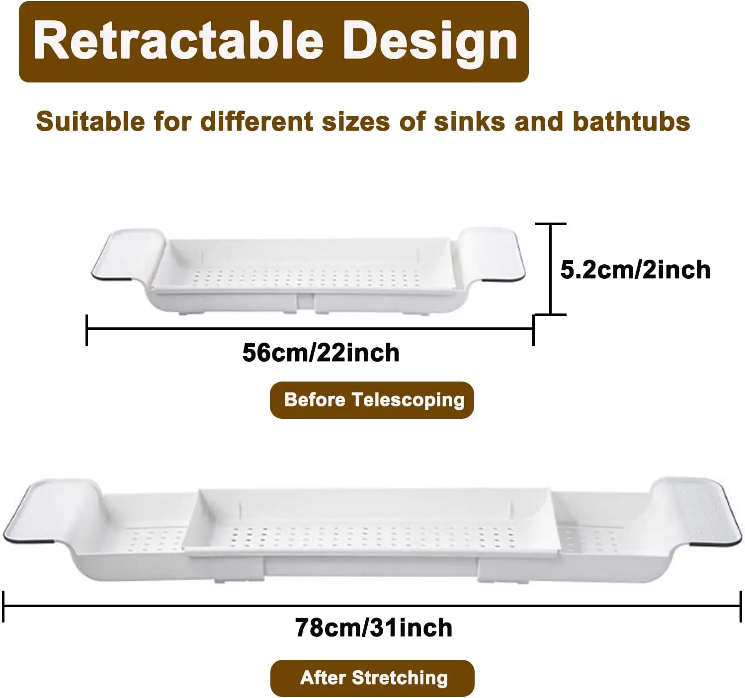 Rozkładana półka do wanny z od – Bath Caddy Tray recenzja i cena