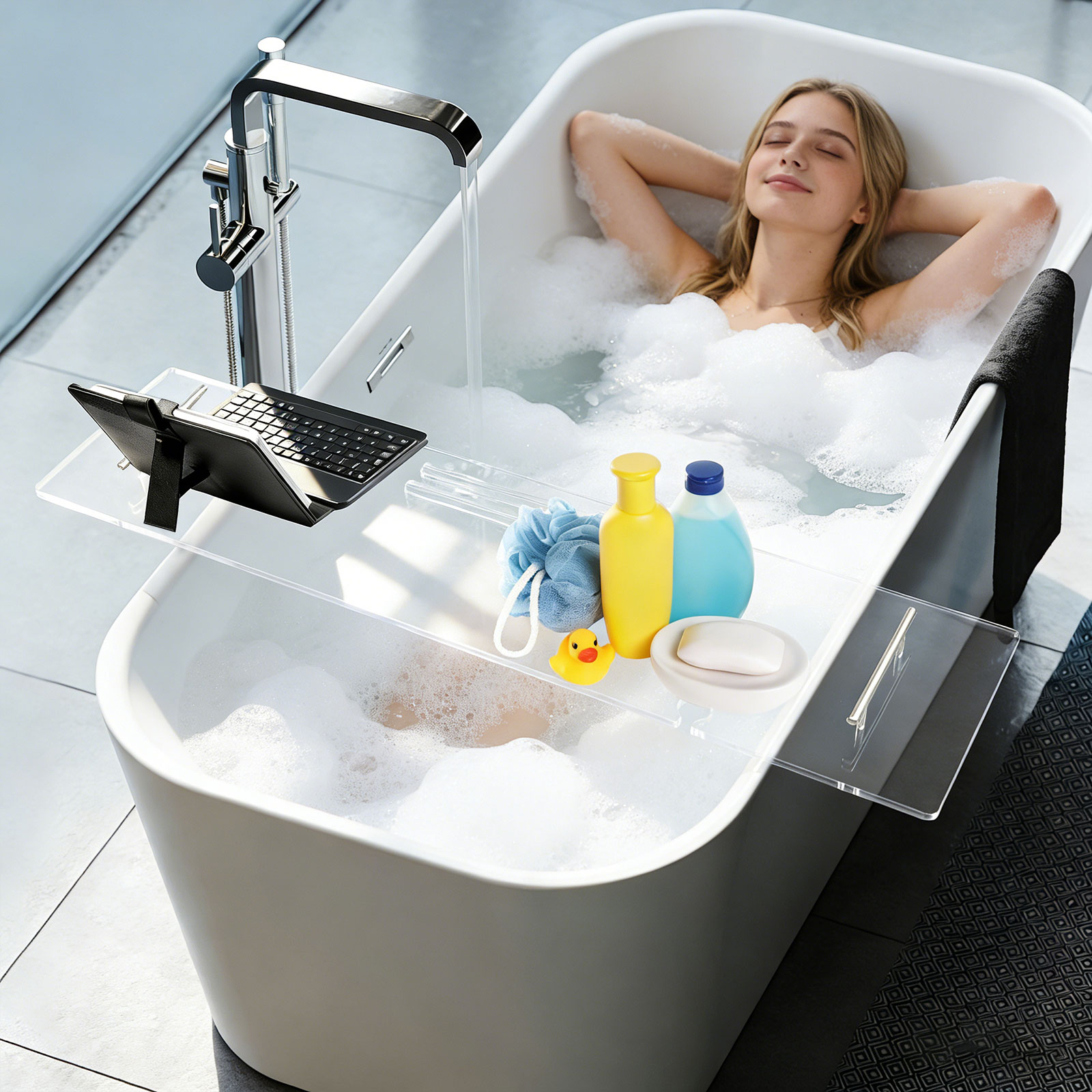 Akrylowa tacka do wanny, luksu – Bath Caddy Tray recenzja i cena