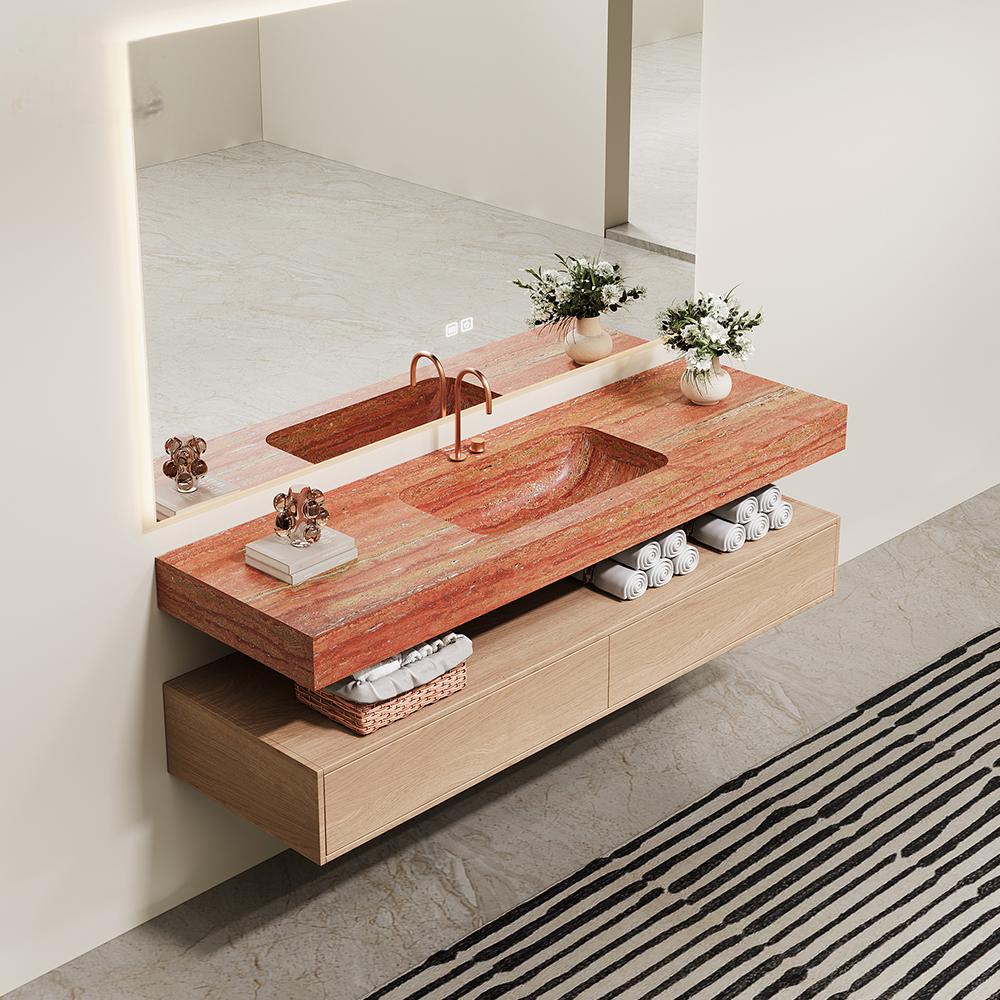 Czarno-białe odcienie kamienia – Home Living Bathroom Vanity recenzja i cena