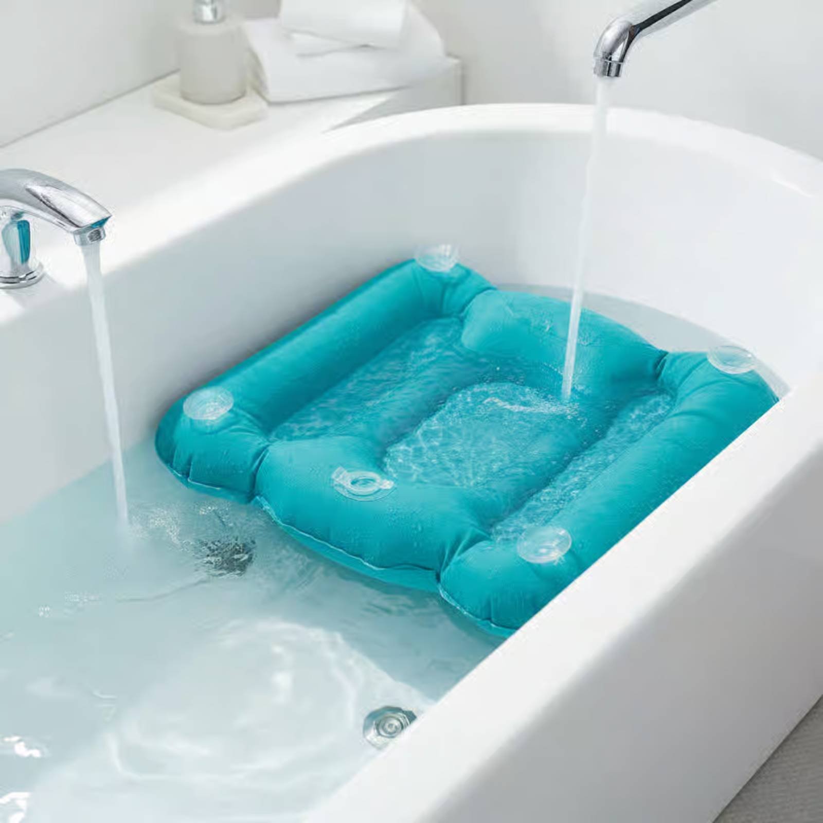 Poduszka do wanny z połyskiem, – Bathtub Pillow Inflatable recenzja i cena