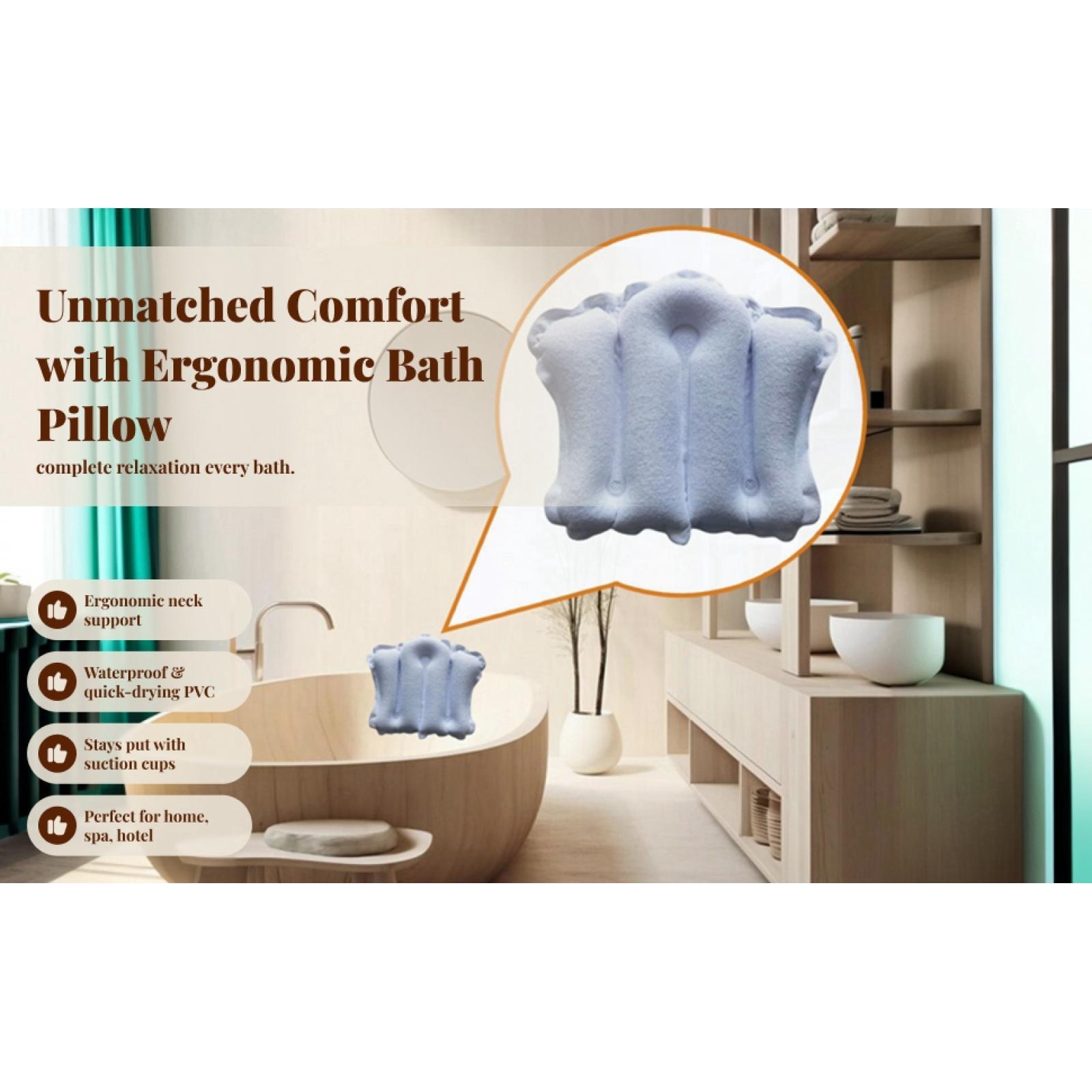 Nadmuchiwana poduszka do wanny – Bathtub Pillow Inflatable recenzja i cena