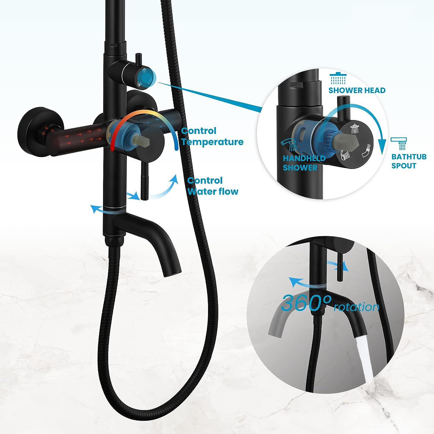 Kabina prysznicowa KEMAIDI zes – Home Bathroom Faucets recenzja i cena