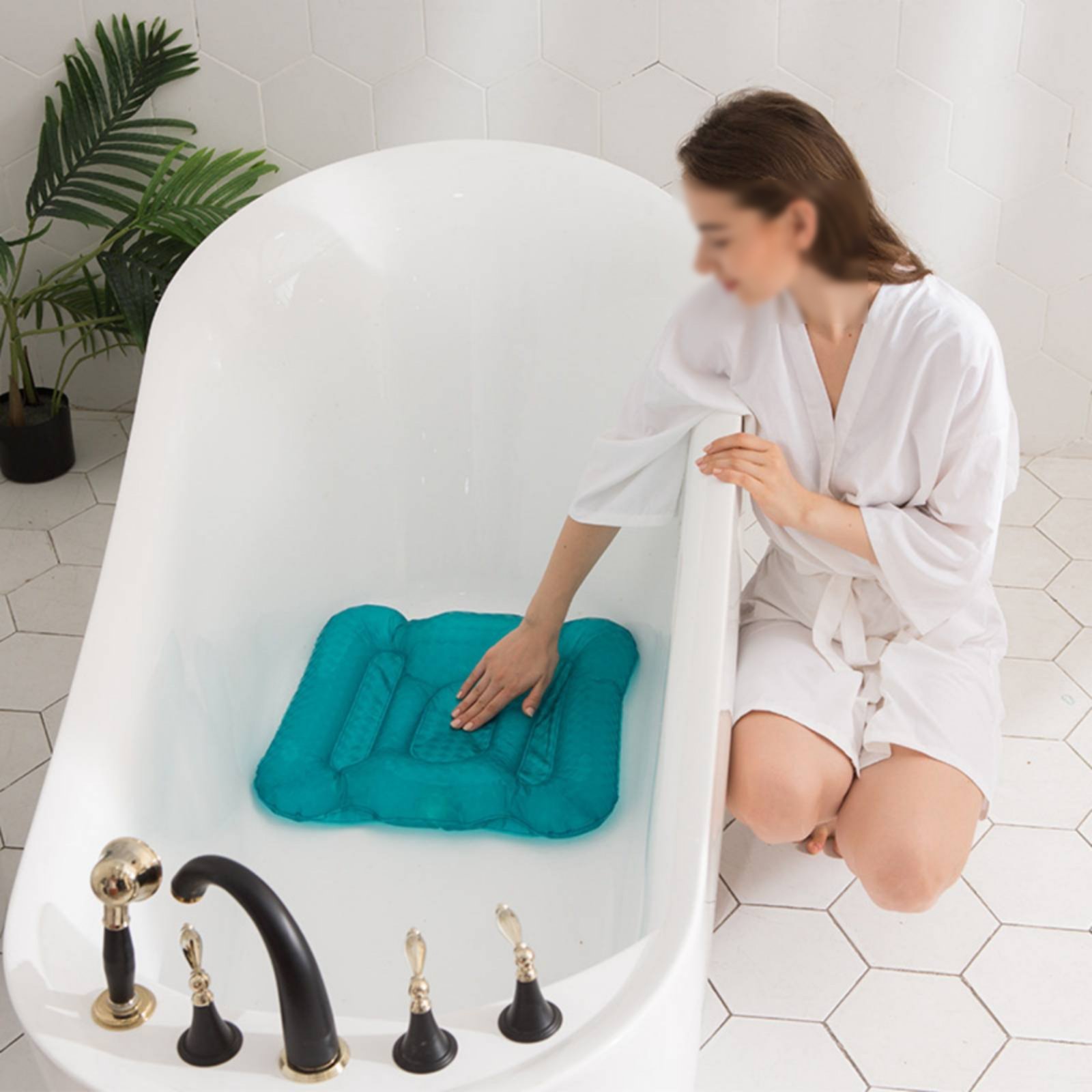 Poduszka do wanny z połyskiem, – Bathtub Pillow Inflatable recenzja i cena